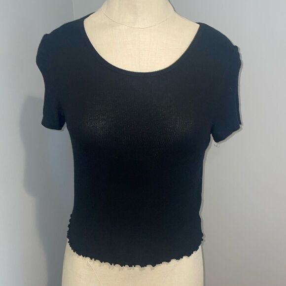 American Eagle Soft & Sexy Rib Short Sleeve Top Size S - Picture 1 of 9